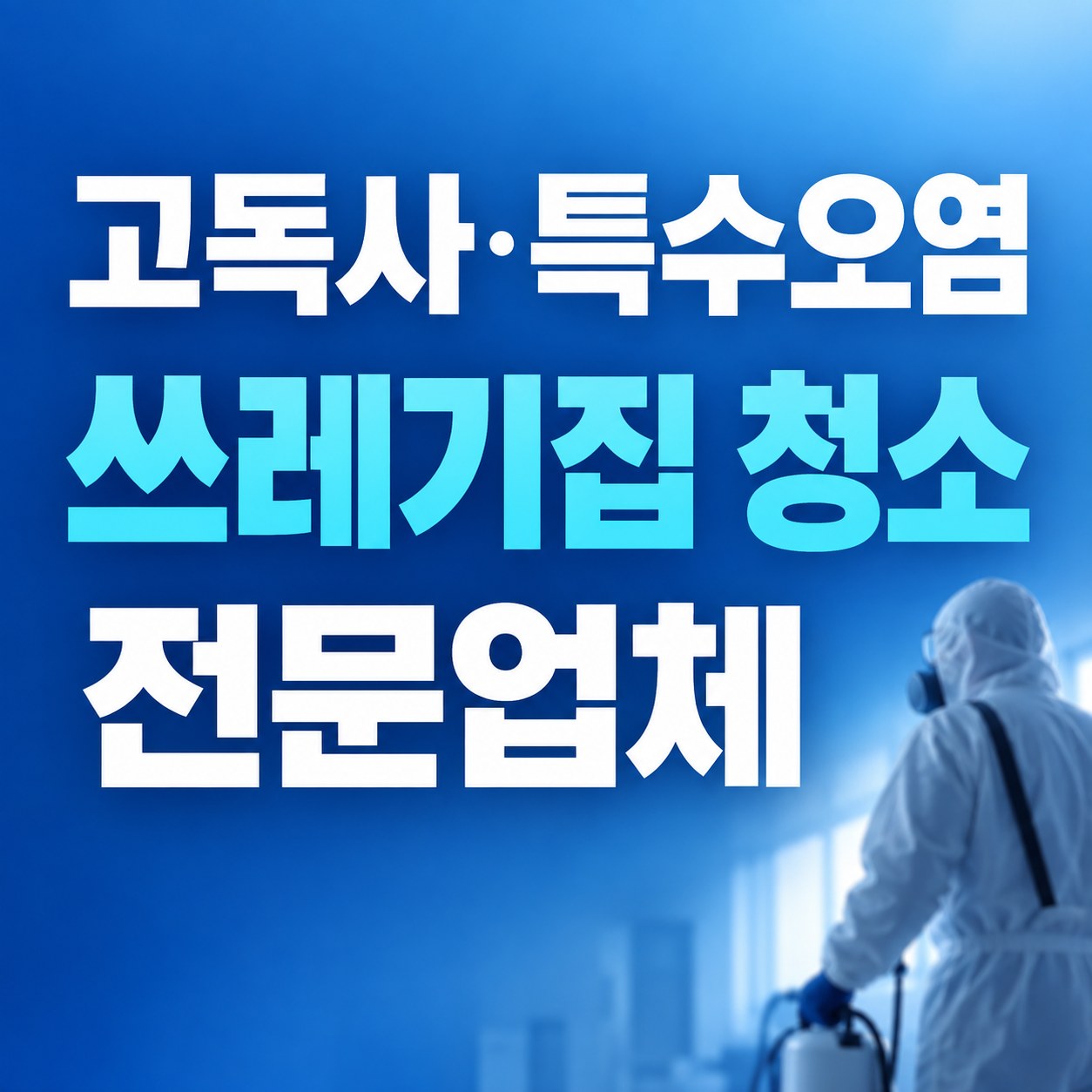 종로구 쓰레기집 청소 대한특수청소 전문가 방문 상담