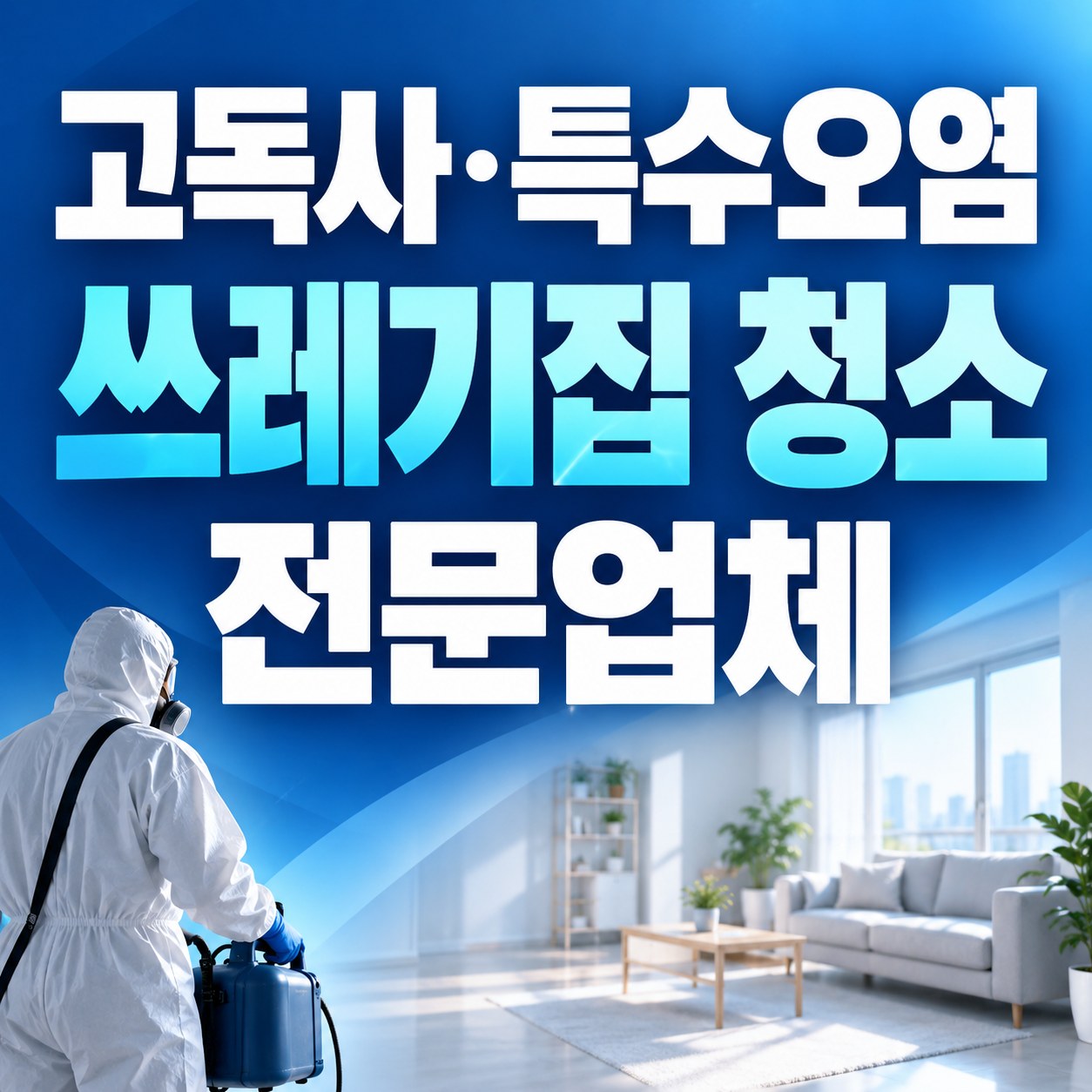 성남시 수정구 쓰레기집 청소 대한특수청소 전문가 방문 상담